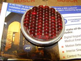 Tpv-46 Agree Vintage Reflector Tpv 46 Red Glass For Bike Motorcycle French German