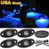 3pcs-cree-xbd Amak 4pcs Offroad Jeep Led Rock Lights Atv Truck Under Body Glow Ultra Bright Blue Us