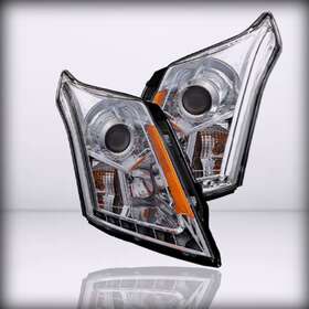 111307 Anzo Anzousa Chrome/clear/amber Plank Style For Projector Headlight Cadi