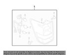 265557s227 Assembly Combination Lamp Oem Left Nissan Lamps-combo Lamps-rear