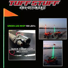 Atv Quick Utv 100 Whip Qty 6 Pack Connect 2 Green Mount Led -