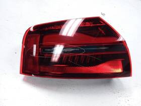 166-10111l Audi Driver Tail Light With Black Optic Package Fits 17 A8 939254