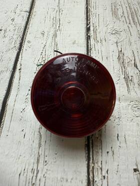 Sae-i-stp-83 Auto Lamp Vtg 567 Red Lens Automobile Car Tail Light Untested/parts