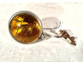 No.20-22 Auto Radiator Mfg. Co. Vintage 6 Inch Auxiliary Amber Fog Lights Hot Rat Rod Custom