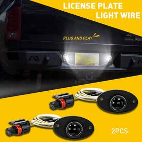 Pzdxs-ram-94-01n Auxito For Dodge Ram 34335 1500 2500 3500 2 License Plate Light Wire Harnesses Rear