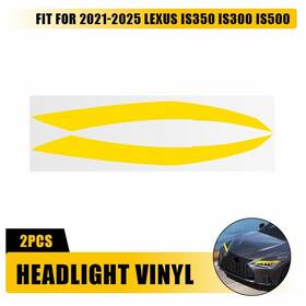 Tz-is350-21-25 Auxito Yellow Headlight Vinyl Tint Decal Overlay Sticker For 2021-25 Lexus Is300 Is500 Tz-is350-21-25 Auxito Yellow Headlight Vinyl Tint Decal Overlay Sticker For 2021-25 Lexus Is300 Is500