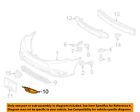 5204007040 Avalon Bumper-lamp Front Oem Toyota Bezel 11-12 Left