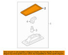 B45a51252 Mazda Oem License Plate Light Lamp Gasket Left