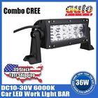 Ip67 Bar 10v-30v Led 36w Driving Combo Worklight 2x Lamp Light Offroad 4x4 6000k Cree Work