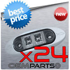 Kl-15114c-re Bezel 12v 24x-brand Clear Truck Marker Trailer 16v Red Light 9v Led Chrome