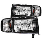 111067 Black Corner Anzo Headlights Crystal