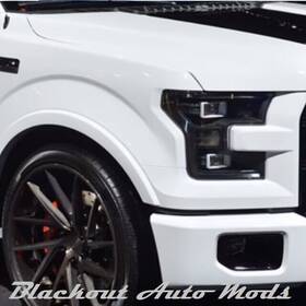Bam-f150-hlc-tlc-v-15 Blackout Auto Mods 2015-2017 Ford F-150 Complete Kit Headlight Tail Smoked Vinyl Unused