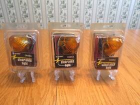 C666a Blazer Lot Of 3 12 Volt Amber Clearance Light Fixed Bracket - Sealed