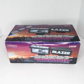 C7075k Blazer Vintage Undercover Car Truck Fog Lights Lamps Glass Lens Amber Nib