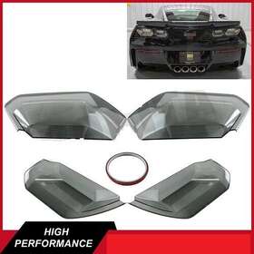 Bonot001124 Bonita 4 Pc Rear Tail Light Lens Kit Fits 14-19 C7 Corvette Smoked Blackout
