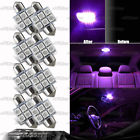 4-led-rs-365-pux8 Bulb Map - Glove Purple Light Bright Single 8x Box 31mm 6-smd Dome Festoon Led