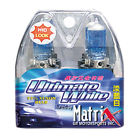 01-120 Bulbs Pair Clear Ultimate White H4 Matrix