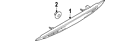 C235-51-580d Mazda Genuine Oem High Mount Lamp