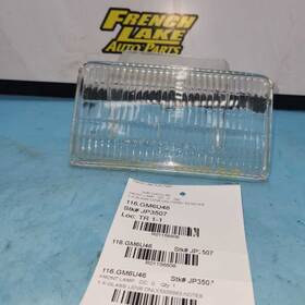 116.gm6u46 Cadillac Glass Corner Park Light Lens Fits 1946 1156808