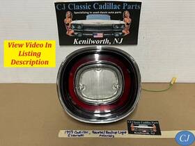 898964 Cadillac Oem 59 Eldorado Back-up Reverse Light Lens Bezel Housing Reflector 898964 Cadillac Oem 59 Eldorado Back-up Reverse Light Lens Bezel Housing Reflector