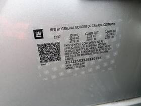 114-02783l Chevrolet Driver Left Headlight Hid Opt T4f Fits 15-20 Impala