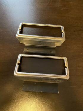 5968465 Chevrolet 77 78 1977 1978 Chevy Caprice Reverse Back Up Light Bezel Trim Set Pair Gm 5968465 Chevrolet 77 78 1977 1978 Chevy Caprice Reverse Back Up Light Bezel Trim Set Pair Gm