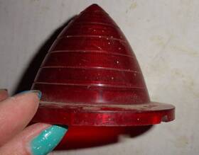 5951078-1 Chevy Vintage 1960 Taillights Lamp Cover Red Bullet Ri-60 5951078-1 Chevy Vintage 1960 Taillights Lamp Cover Red Bullet Ri-60