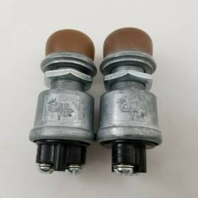 2067912 Cole Hersee Lot Of 2 Push Button Start Starter Switches Rubber Covers