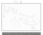 8156006470 Combination Toyota Assembly Lamps-combo Oem Lamps-rear Left Lamp