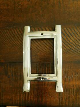 1244516 Desoto Mopar 1949 Parking Light Lamp Bezel Chrome Housing Nos