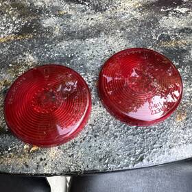 Sae-dst-60 Dietz 118-0 2 Lenses Vintage Red Lens Plastic 3.5 Inch