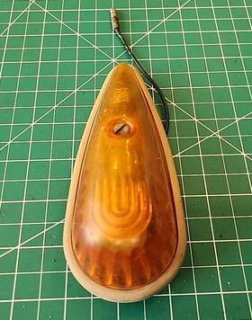 533-1 Dietz Roof Amber Marker Clearance Lamp Light Plastic Lens - Mjkkk