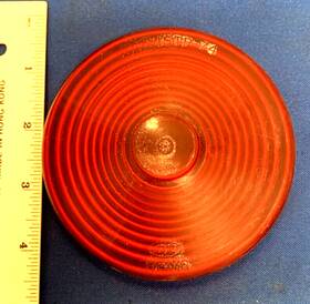 77-27604 Dietz 4- Inch Red Snap-on Turn Signal Lens Dz 77-276 - Nos Made In Usa