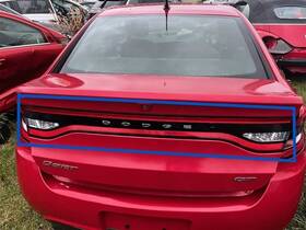 166-02810 Dodge Tail Light Center On Trunk With Illuminated Surround Led Fits 13-16 Dart 104859