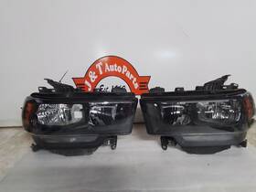 114-10985ar Dodge Truck 2019 2020 2021 2022 2023 2024 Ram 2500 3500 Headlights Lamp Halogen W Dark Trim
