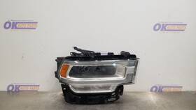 114-10987br Dodge Truck 22 Ram 2500 Headlight Headlamp Right Passenger Led Reflector Chrome Bezel
