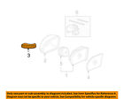 2038201621 Door-lamp Oem Mercedes Lens Mirrors-front Mercedes-benz