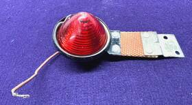10m4 Doray Lens Signal Stat Housing Vintage No. Red Plastic Glass Amber Tested Wrks