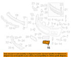 Eg2250c11e Bumper-lamp 07-08 Cx-7 Front Oem Bezel Mazda