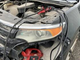 114-01342bl Ford Oem Driver Headlight Halogen Smoke Shaded Background Sport Fits 11-14 Edge 13057