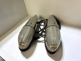 Ford 11a-13200-b Pair Oem Front Fender Parking Lights 1941 Passenger Car Tested