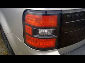 166-02787bl Ford Driver Left Tail Light With Led Black Border Trim Fits 12 Flex 611109