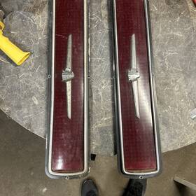 166.fd1w64 Ford 1964 Thunderbird Tail Lights Lens Pair 166.fd1w64 Ford 1964 Thunderbird Tail Lights Lens Pair