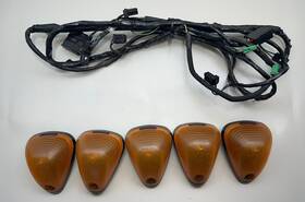 3c3t-17c712-p260g Ford 2001-2004 F250 F350 Cab Lights And Wire Harness Set Power Visor Trip Computer