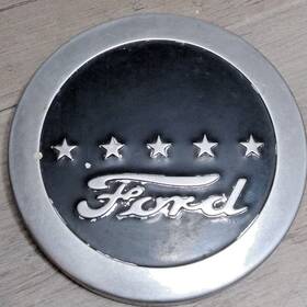 B4c-3627-a Ford Horn Button 5 Star Cab Truck 1954-56 Black Made In Usa