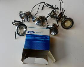 C4sf-13776-b Ford Lot Of 1965 Mustang Fastback Rear Interior Quarter Panel Light Assemblies C4sf-13776-b Ford Lot Of 1965 Mustang Fastback Rear Interior Quarter Panel Light Assemblies