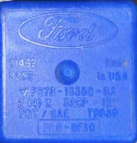 Ford #f67b-13350-ba Mercury Lincoln F150 Ranger Turn Signal Flasher Relay H252