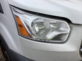 114-02776br Ford Truck Passenger Headlight Halogen Chrome Trim Fits 15-23 Transit 150 4612613