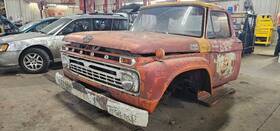 630.fd8966 Ford Truck Driver Left Headlight Door Trim Cover Fits 1966 Big 1163325
