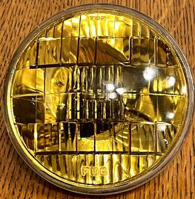 4014a Ge Vintage Amber Lens Sealed Beam Lamp 6v Spot Fog Light Hot Rat Rod #a35